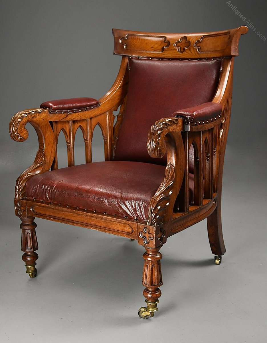antiques_atlas's tweet image. For SALE on Antiques Atlas we have this  Exceptional Gothic revival oak library armchair antiques-atlas.com/antique/except… Listed by LVS Decorative Arts #Antiques @lvsdec #antiquefurniture #antiquechair #antiquechairs #antiquelibrarychair #antiquelibraryarmchair #gothicchair