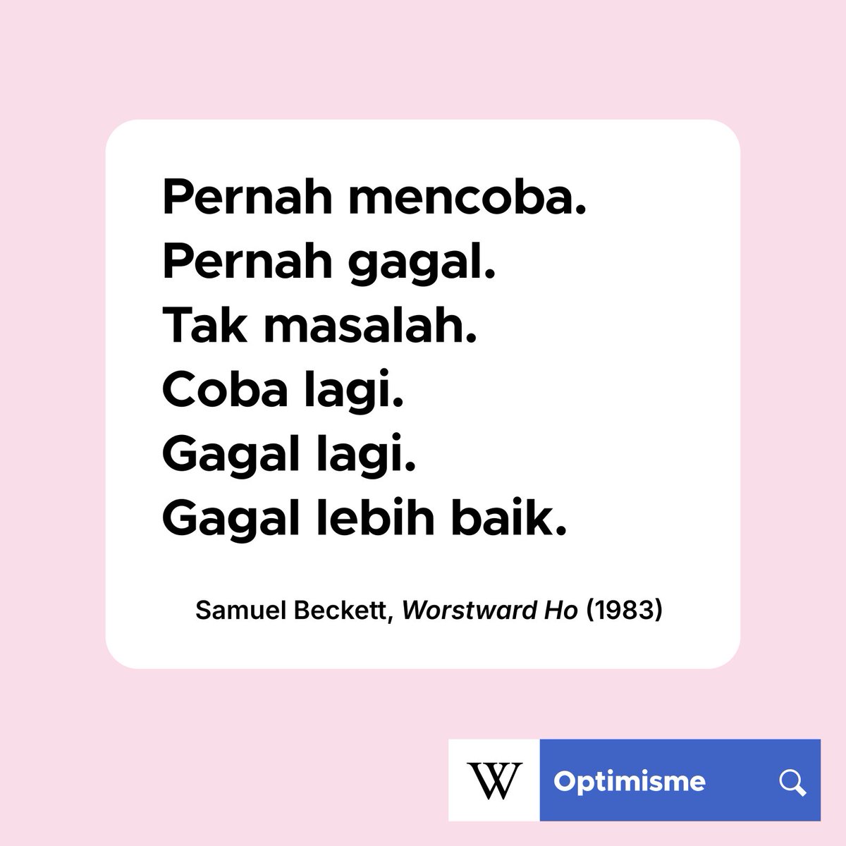 idwiki's tweet photo. Kutipan hari ini. https://t.co/yqQ5r65kEb