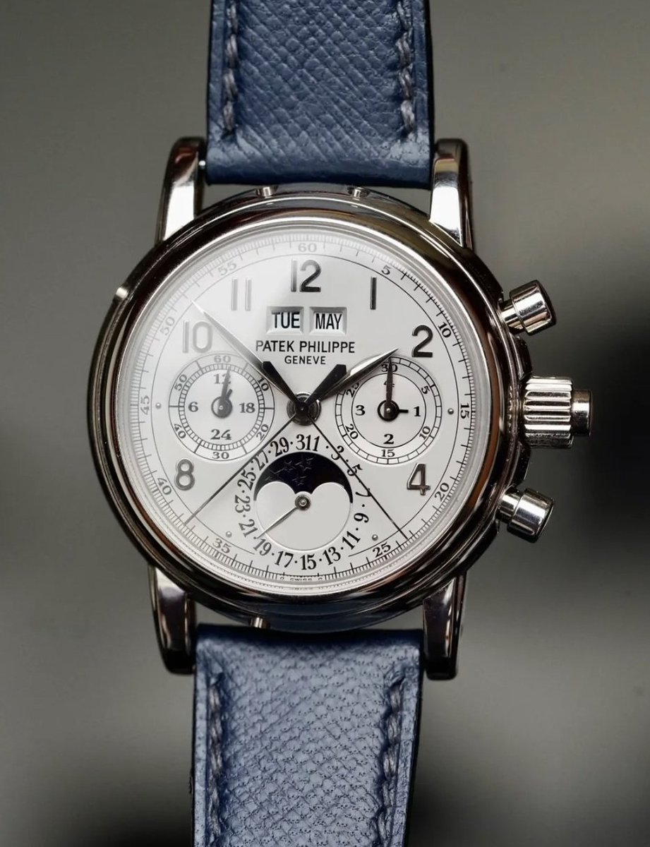 GlobalWatchClub's tweet photo. Patek Philippe 5004P-021 Perpetual Split Seconds Chronograph in Platinum

A true masterpiece! https://t.co/tx1cc5lwB5