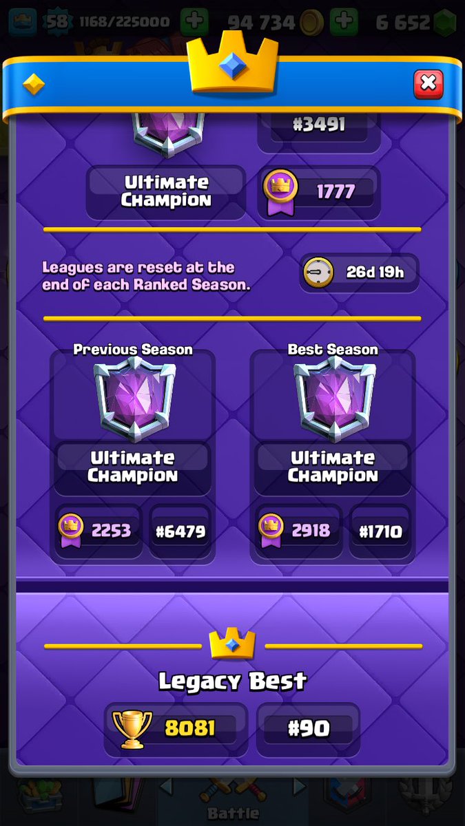 CivYoutube's tweet photo. @ClashRoyale are you gonna give me back my best finish or keep removing them from me? How can such a big company not manage even the simplest of glitches https://t.co/d0EJvyuMAF