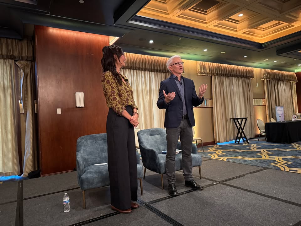 We attended Talk with Authors: An Evening with Caregivers where Emma Heming Willis and Anderson Cooper discussed her new memoir, The Unexpected Journey. Our State Director, Chris Widelo spoke on one of the panels and connected with attendees on AARP caregiver resources!