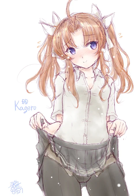 #なんの脈絡もなく性癖イラストを再掲してフォロワーを怖がらせよう たくしあげ怖い