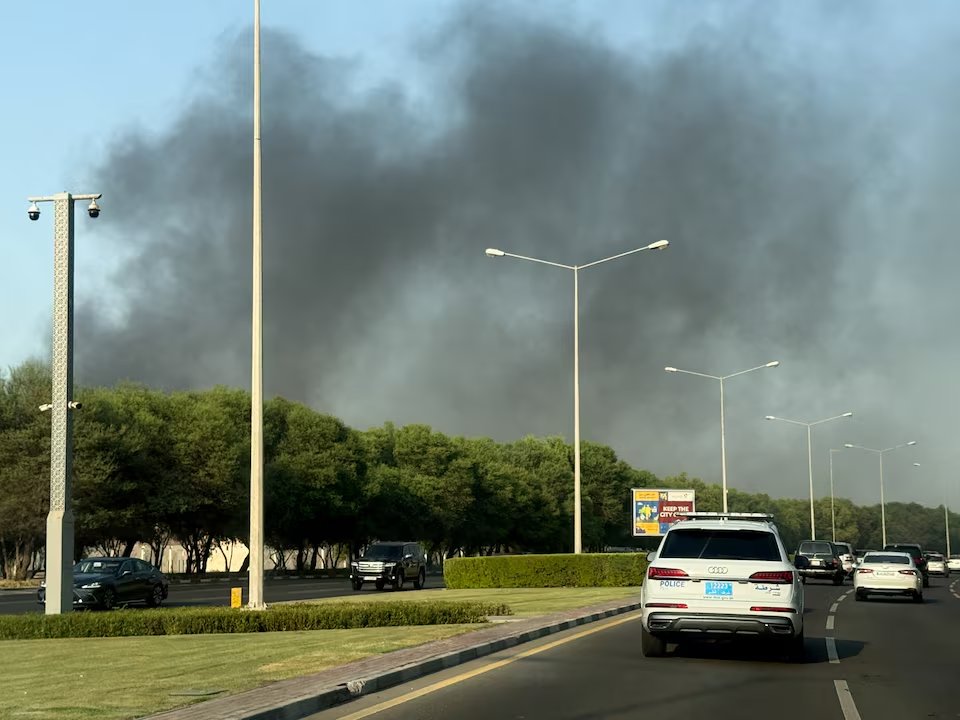 CNBCTV18News's tweet photo. From Reuters, citing Israeli media | Israel bombs Qatar's capital Doha, with Israeli military claiming to have targeted #Hamas leadership

Qatar calls it a "criminal attack" and a "flagrant violation of all international laws.

#IsraelHamasWar #HamasIsraelWar 

📸 Reuters https://t.co/gbqQfYeJj9