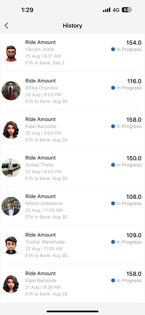 mragha3's tweet photo. @SRidesocial My four payments are still pending. I have sent several emails but no reply received yet. Also there is other option to reach out to you. Please do the needful as 10 days are passed after completing ride. Attached are the screenshots. https://t.co/aUYaxSDLDf