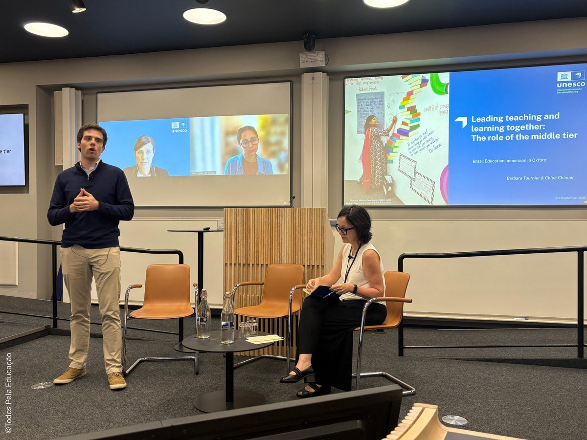 IIEP_UNESCO's tweet photo. At an Oxford Immersion that gathered 35 leaders from 20 Brazilian educational third-sector organisations, IIEP experts highlighted the #MiddleTier's critical role in enabling education policy implementation.
💡More about IIEP's research on the #MiddleTier: https://t.co/cSq7AdH7IY https://t.co/9ooIctAmZ7