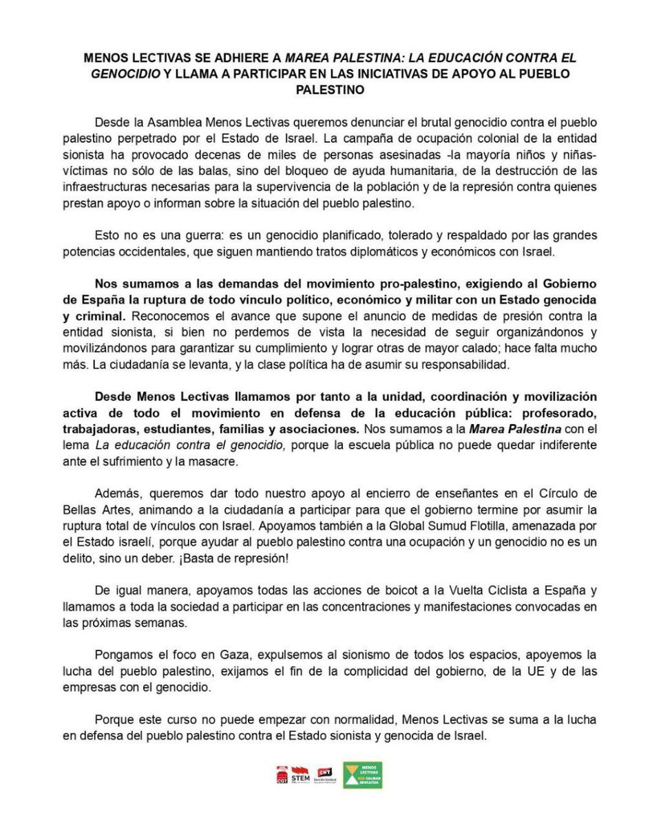 Asamblea Menos Lectivas #SalvemosLaPública tweet media