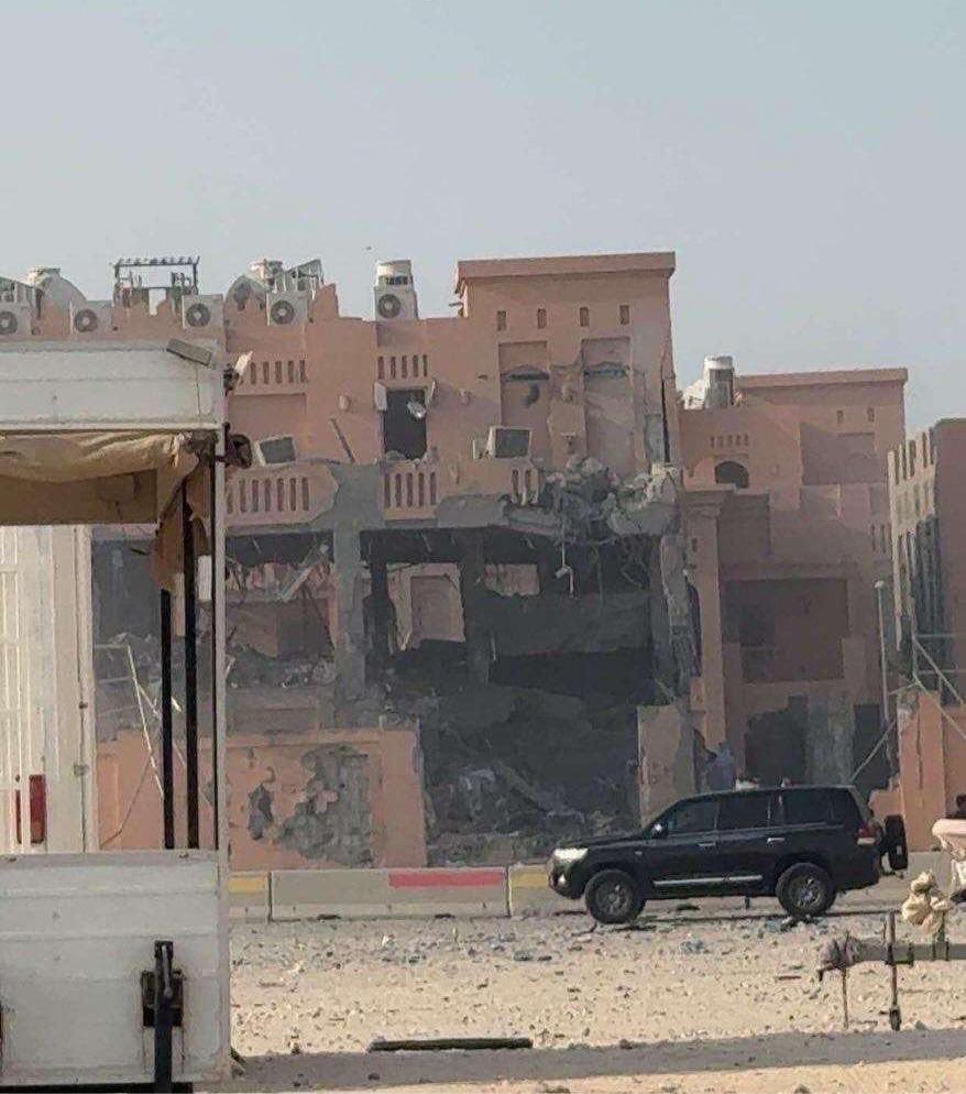 Alpha_q_OSINT's tweet image. This appears to be the location of the building hit in Doha, Qatar.
Coordinates:25.35741, 51.50964
Source for first image: x.com/clashreport/st…
Source for second image: maps.app.goo.gl/6CSwF7pDH9yxdV…
@GeoConfirmed