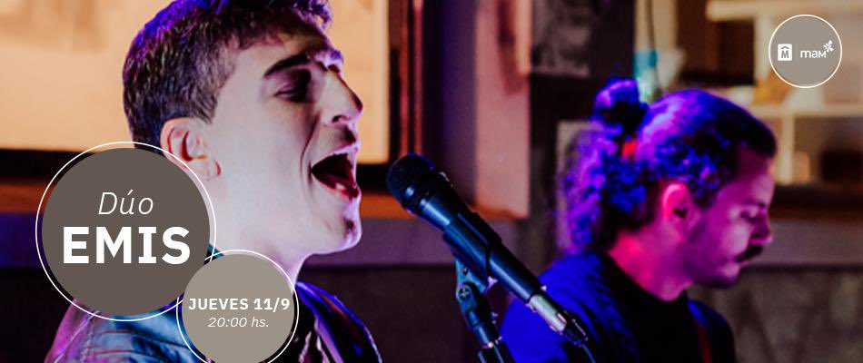 Llega otro Jueves Espectacular, esta vez de la mano de <a href="/emis__music/">Emi</a> dúo de rock y pop acústico, un espectáculo para disfrutar en familia 😊

📅 Jueves 11 de setiembre.
🕠 20:00 hs.
📍 Escenario plaza de comidas.

Entrada libre. ¡Los esperamos! 

<a href="/montevideoIM/">Intendencia de MVD</a>