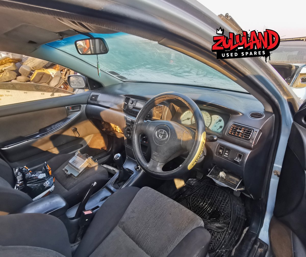 ZUS_ZA's tweet image. 2003 Toyota Corolla VVTI 1.4 - Stripping for Spares.
Contact us on 035 787 1600 or WhatsApp 073 167 5743.
#toyota #toyotacorolla #corollavvti #spareparts