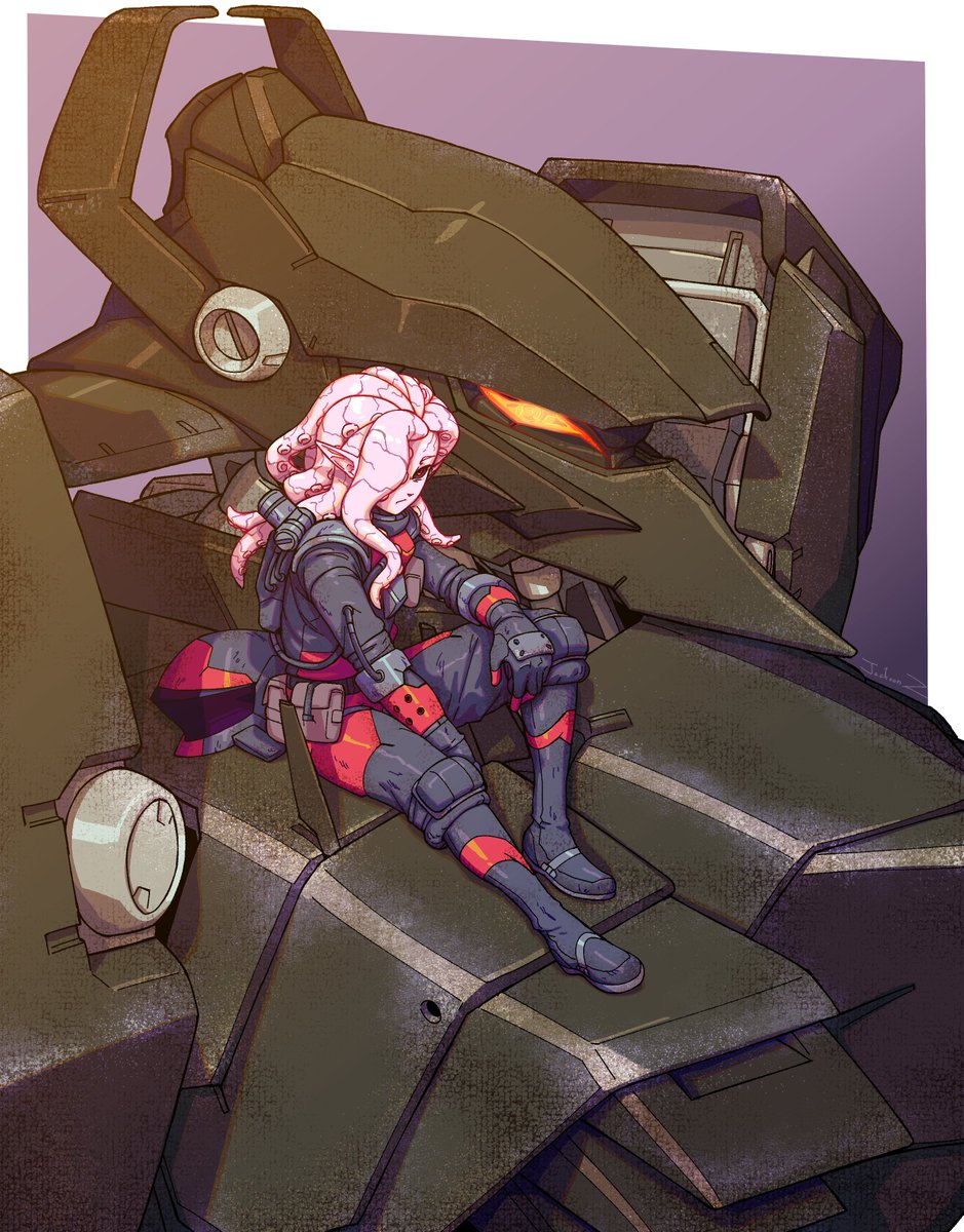 Mecha Pilot Commission for <a href="/SenthiaAnansi/">Senthia Anansi</a>