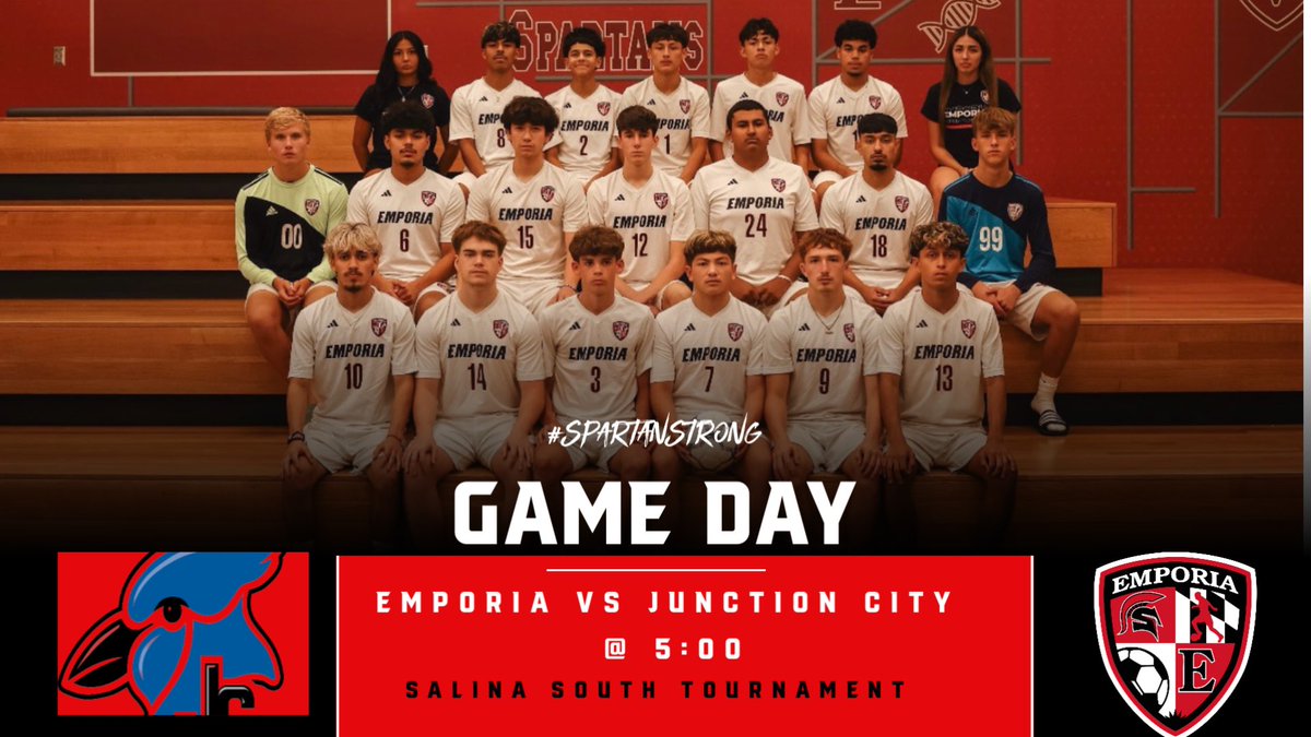 Good luck to <a href="/EmporiaSoccer/">EHS Boys Soccer</a> as they open play in the Salina South tournament tonight vs Junction City! ⚽️