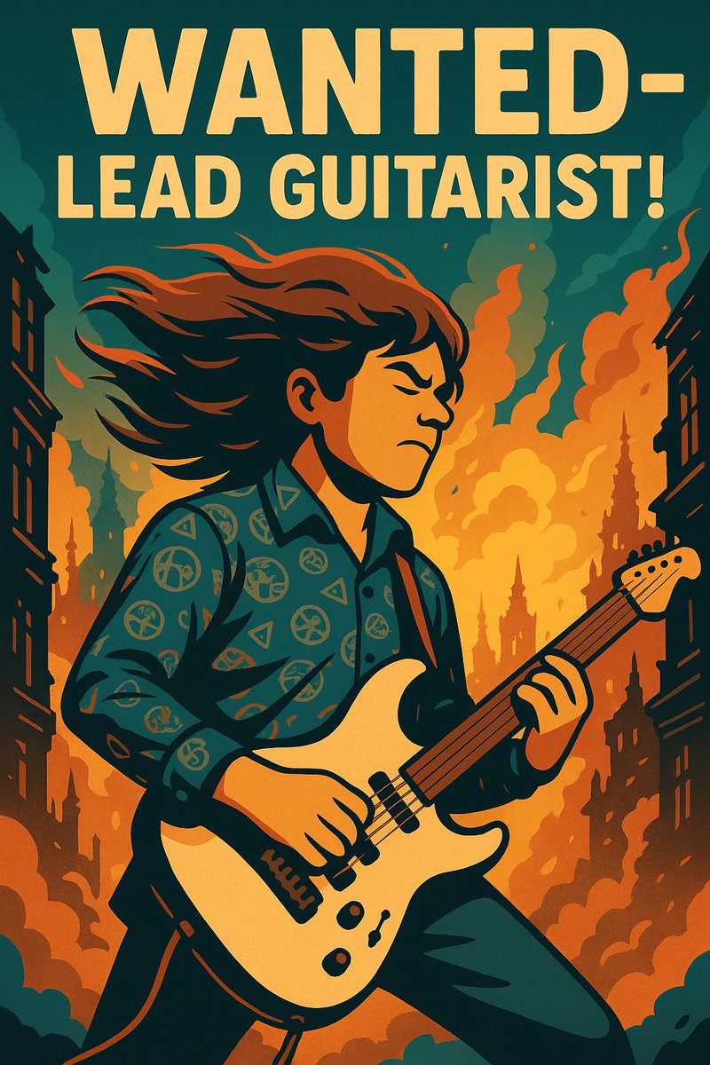 🎸 The Apocalyptic Lovers need a 2nd/main Lead Guitarist (Youngstown, OH area)! Must love ’80s hard rock/metal, shred like Lynch/EVH/Rhoads &amp; sing harmonies. New album + shows thru 2026. Serious inquiries: apocalypticlovers@gmail.com

#LeadGuitar #80sMusic #ShredGuitar