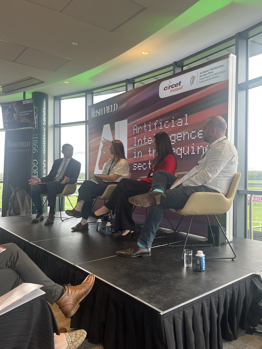 Good talk at <a href="/TheIrishField/">The Irish Field</a> event re use of CV and ML to short list yearlings from <a href="/TomWilsonHorses/">Tom Wilson</a> yet the T’bred evolution has peaked says !@kevinblake2011 
Risk of gene doping by Sport horse <a href="/SonjaEgan/">Sonja Egan</a> 
Breeze up selection model explained by Anna from <a href="/PythiaSports/">Pythia Sports</a> <a href="/TPDZone/">Total Performance Data</a>