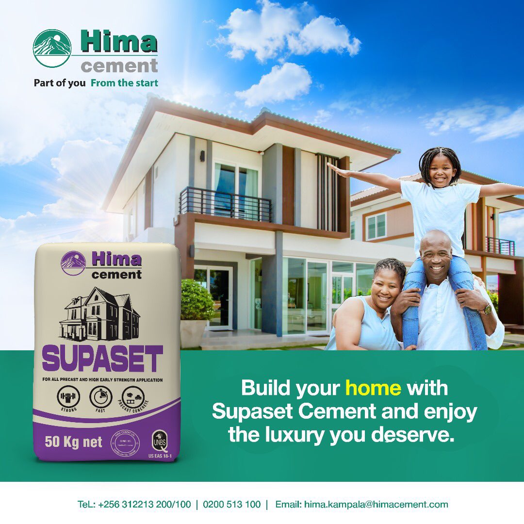 UgWonderland's tweet photo. @HimaCement One reason I use and recommend #HimaCement’s CEM II/B-P 32.5R (SUPA SET) is that it perfectly combines efficiency, durability, and performance, helping builders stay on schedule while delivering strong, lasting structures. #SupaSet https://t.co/BhbXIg1qpr