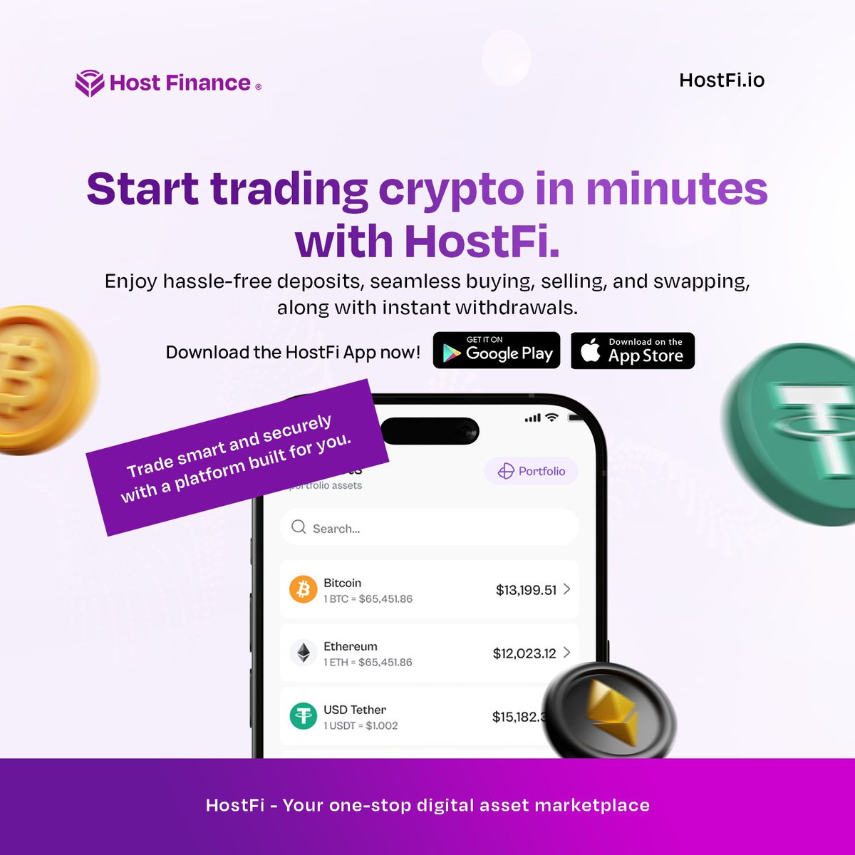 hostfi_app's tweet photo. Choose both speed AND value.
Hostfi delivers competitive exchange rates with quick conversion times.
You shouldn't have to sacrifice fair pricing for efficiency or vice versa.
#HostfiRates #SpeedAndValue #Web3 #Crypto #Hostfi #HostFiApp #Trending https://t.co/S456h9krXQ