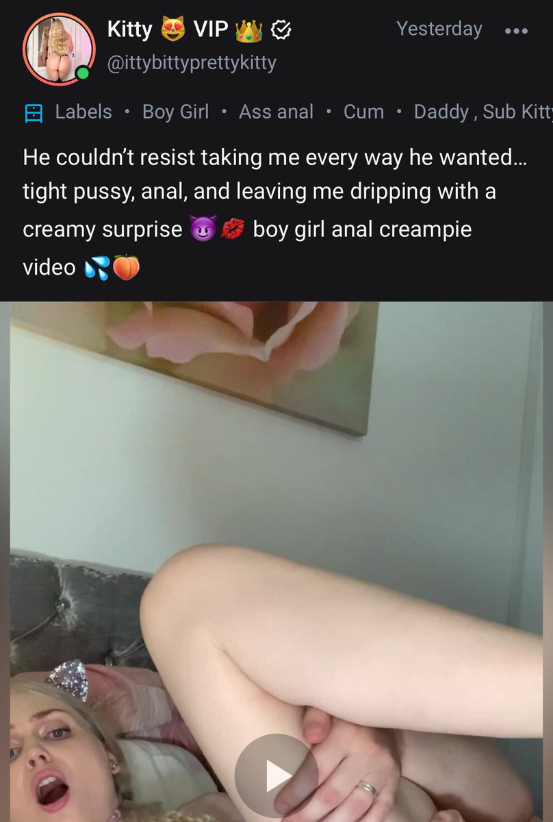 Ittybittyprettykitty 😻🐾 (@ittybittypre) on Twitter photo My first anal creampie video posted on my OF last night 🥵💦 come see it when you subscribe without pay per view 🥰 Onlyfans.com/ittybittyprett… My first anal creampie video posted on my OF last night 🥵💦 come see it when you subscribe without pay per view 🥰 Onlyfans.com/ittybittyprett…