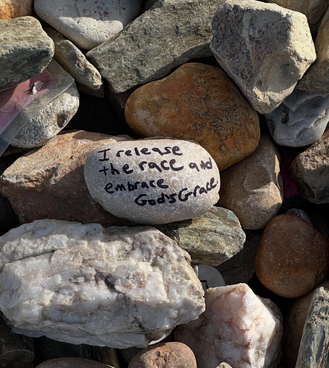 75 days ago I dropped my "burden rock" at the Iron Cross on the el Camino after lugging it for miles. The 500 mile walk taught me that i needed to ditch the daily grind and lean into God’s grace. #grace #ratrace #godisgood #ironcross #elcamino
