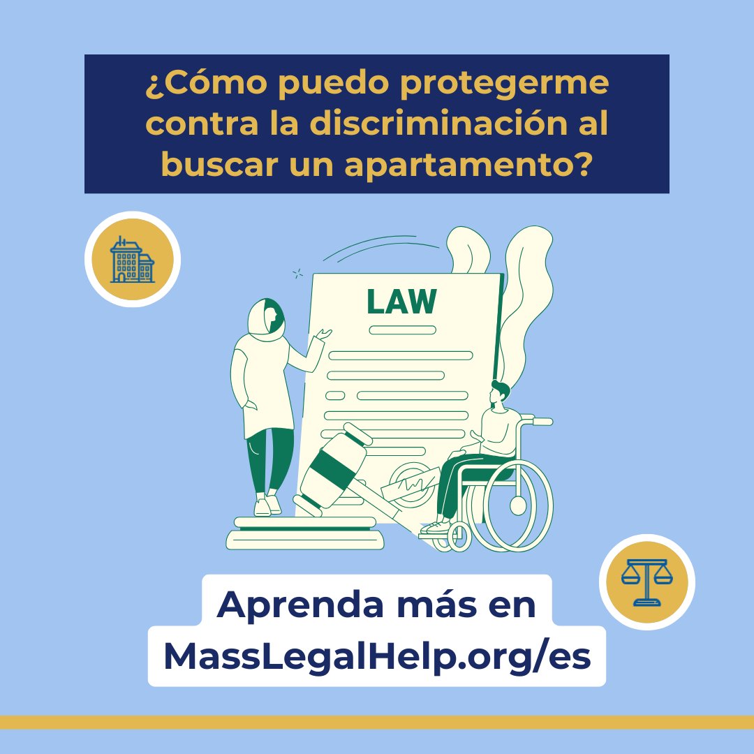 MassLegalHelp's tweet image. If you feel that you've been discriminated against by a real estate agent or a landlord, there are steps that you can take and organizations that may be able to help you. Learn more on MassLegalHelp.

In English: masslegalhelp.org/housing-apartm…

En español: masslegalhelp.org/es/vivienda-ap…