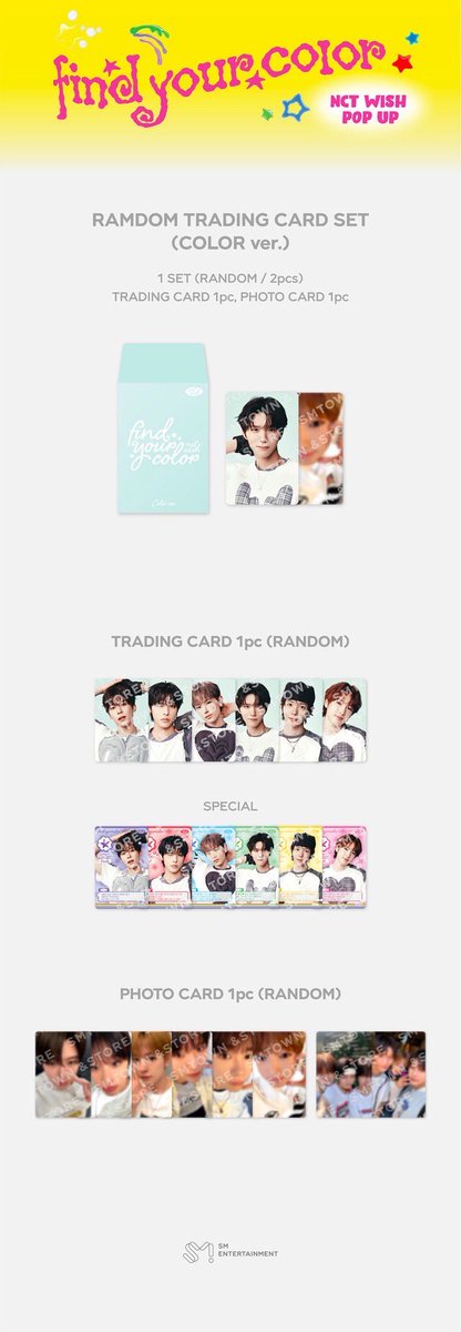 ✨พร้อมส่ง✨ 9.9

NCT WISHFIND YOUR COLOR Trading Card Set

🔴Live 21:00 น.

🍊โค้ดลด 20-50%
🍊 Spaylater / เก็บเงินปลายทาง

🍊 Shopee : shope.ee/9evZkbOwCd

#ตลาดนัดnct #ตลาดนัดnctwish