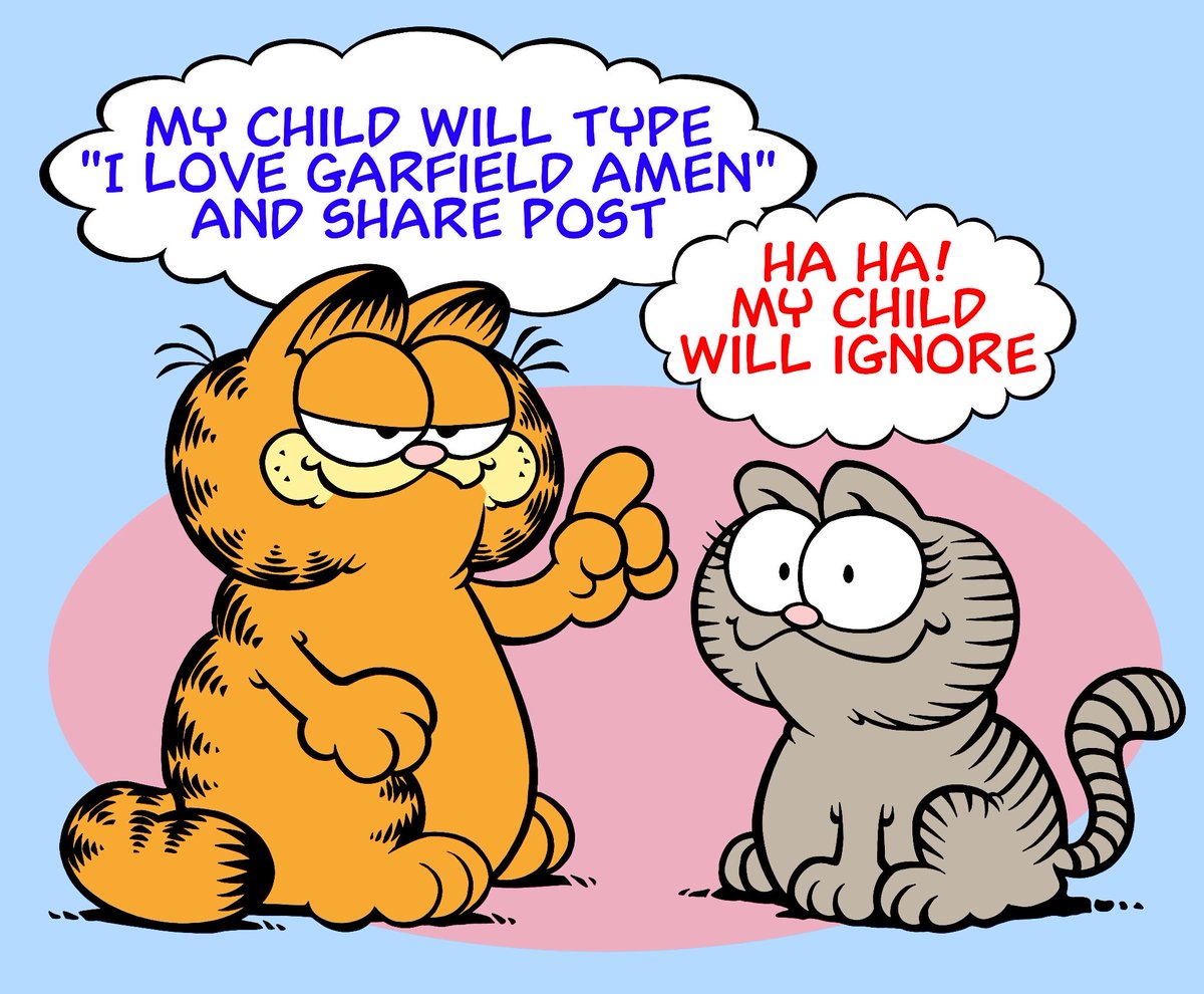 I love Garfield amen