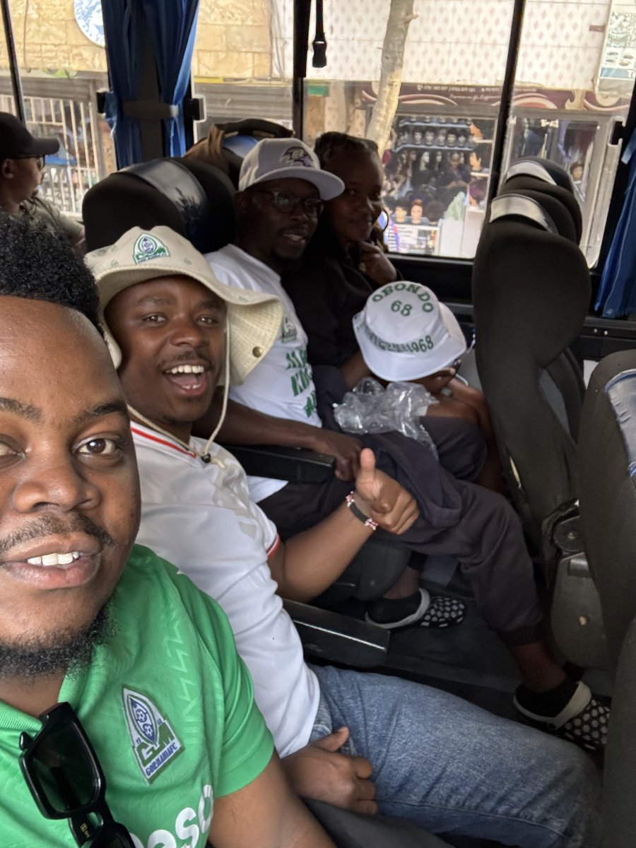 Some of <a href="/GreenUltras19/">Ultrasgreen</a> members travelling to Dar Es Salaam ahead of the much anticipated Clash vs Simba at Benjamin Mkapa stadium

#FootballKE