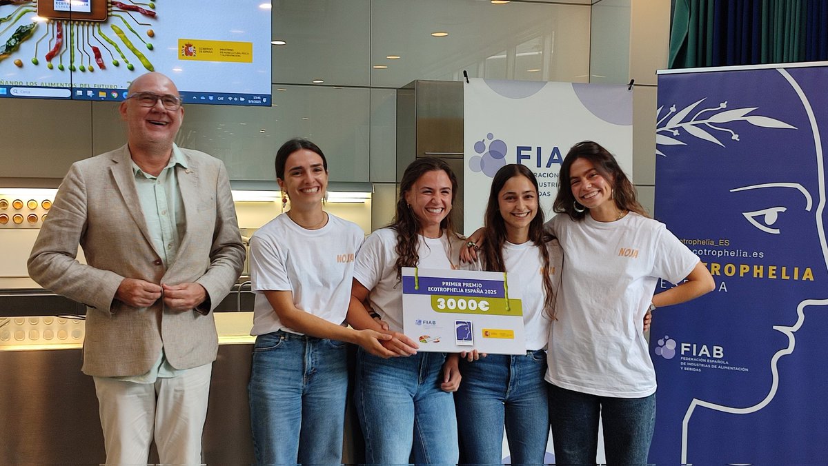 Ecotrophelia España (@ecotrophelia_es) on Twitter photo <a href="/esFIAB/">FIAB</a> <a href="/Food4LifeSPAIN/">Food for Life-Spain</a> <a href="/Ecotrophelia/">Ecotrophelia</a> <a href="/FundacioAlicia/">Fundació Alícia</a> <a href="/UVa_es/">Gabinete de Comunicación Universidad de Valladolid</a> <a href="/UPV/">Universitat Politècnica de València</a> <a href="/UABBarcelona/">Universitat Autònoma de Barcelona</a> <a href="/UniBarcelona/">Universitat de Barcelona</a> <a href="/La_UPM/">Universidad Politécnica de Madrid</a> <a href="/unileon/">Universidad de León</a> <a href="/ToniMassanes/">Toni Massanés</a> <a href="/EduardoCotillas/">Eduardo Cotillas</a> <a href="/UAB1968/">Universidad Autònoma de Barcelona</a> 🏆🎉 ¡El producto ganador de la XVI Edición de #Ecotrophelia 2025 es NOJA! 🥇🌟
👏 ¡Enhorabuena al equipo de UNIVERSIDAD por su creatividad, esfuerzo y merecido reconocimiento! 👏👏 | <a href="/esFIAB/">FIAB</a> <a href="/esFIAB/">FIAB</a> <a href="/Food4LifeSPAIN/">Food for Life-Spain</a> <a href="/Ecotrophelia/">Ecotrophelia</a> <a href="/FundacioAlicia/">Fundació Alícia</a> <a href="/UVa_es/">Gabinete de Comunicación Universidad de Valladolid</a> <a href="/UPV/">Universitat Politècnica de València</a> <a href="/UABBarcelona/">Universitat Autònoma de Barcelona</a> <a href="/UniBarcelona/">Universitat de Barcelona</a> <a href="/La_UPM/">Universidad Politécnica de Madrid</a> <a href="/unileon/">Universidad de León</a> <a href="/ToniMassanes/">Toni Massanés</a> <a href="/EduardoCotillas/">Eduardo Cotillas</a> <a href="/UAB1968/">Universidad Autònoma de Barcelona</a> 🏆🎉 ¡El producto ganador de la XVI Edición de #Ecotrophelia 2025 es NOJA! 🥇🌟
👏 ¡Enhorabuena al equipo de UNIVERSIDAD por su creatividad, esfuerzo y merecido reconocimiento! 👏👏 | <a href="/esFIAB/">FIAB</a>