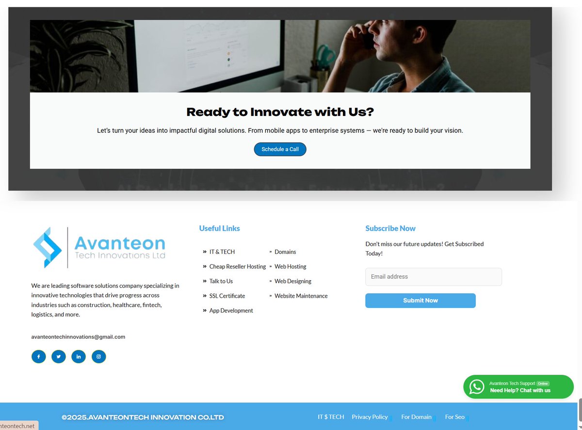 avanteontech's tweet image. Transforming Ideas into Powerful Software!
At Avanteon Tech Innovations Ltd, we deliver:
✔️ Software Development
✔️ Cloud & IT Solutions
✔️ Web Design & SEO
✔️Hosting & Domains
Future-ready, results-driven, and certified ✅
 avanteontech.net
#Tech #Innovation #Softwaredev