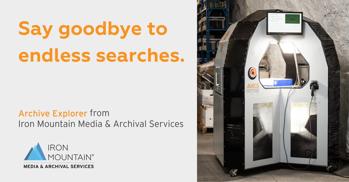 Archive Explorer from Iron Mountain Media &amp; Archival Services turns your archive into a visual, searchable digital experience.
spr.ly/6019Na6Ov