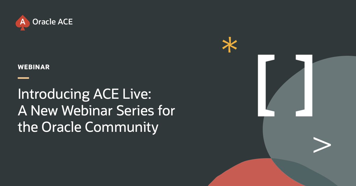 Oracle ACE Program tweet media