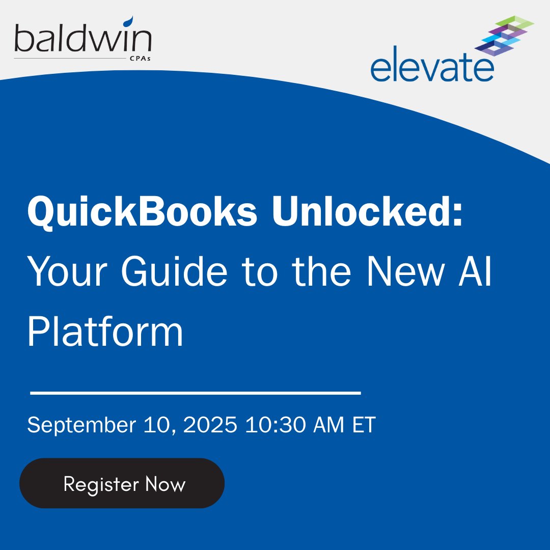 baldwincpas's tweet image. There’s still time to register!

Join us tomorrow at 10:30am ET for QuickBooks Unlocked: Your Guide to the New AI Platform.

Don’t miss this chance to get ahead of the changes and make the most of the new platform.

Save your spot now:hubs.la/Q03GbS0X0
#QuickBooks #QBO
