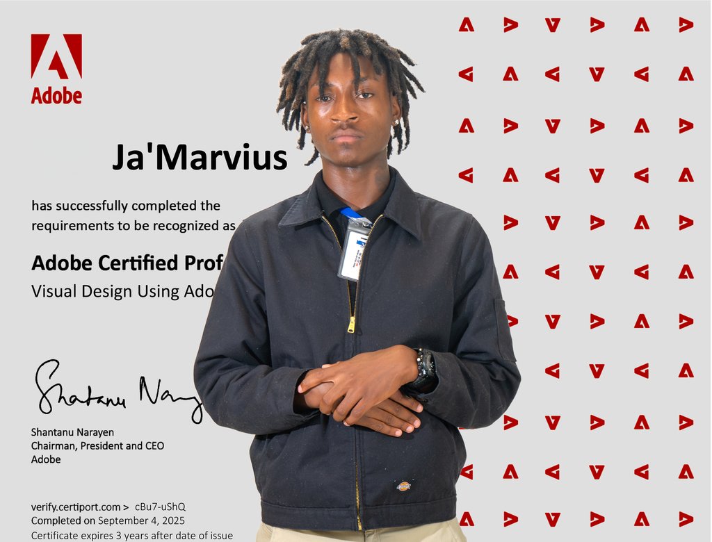 PortAllenPels's tweet image. 👏 Congrats to Rhiley and Ja’Marvius for passing their Adobe Photoshop Certification Test! 🎉 #AdobeCertified #PelicanPride