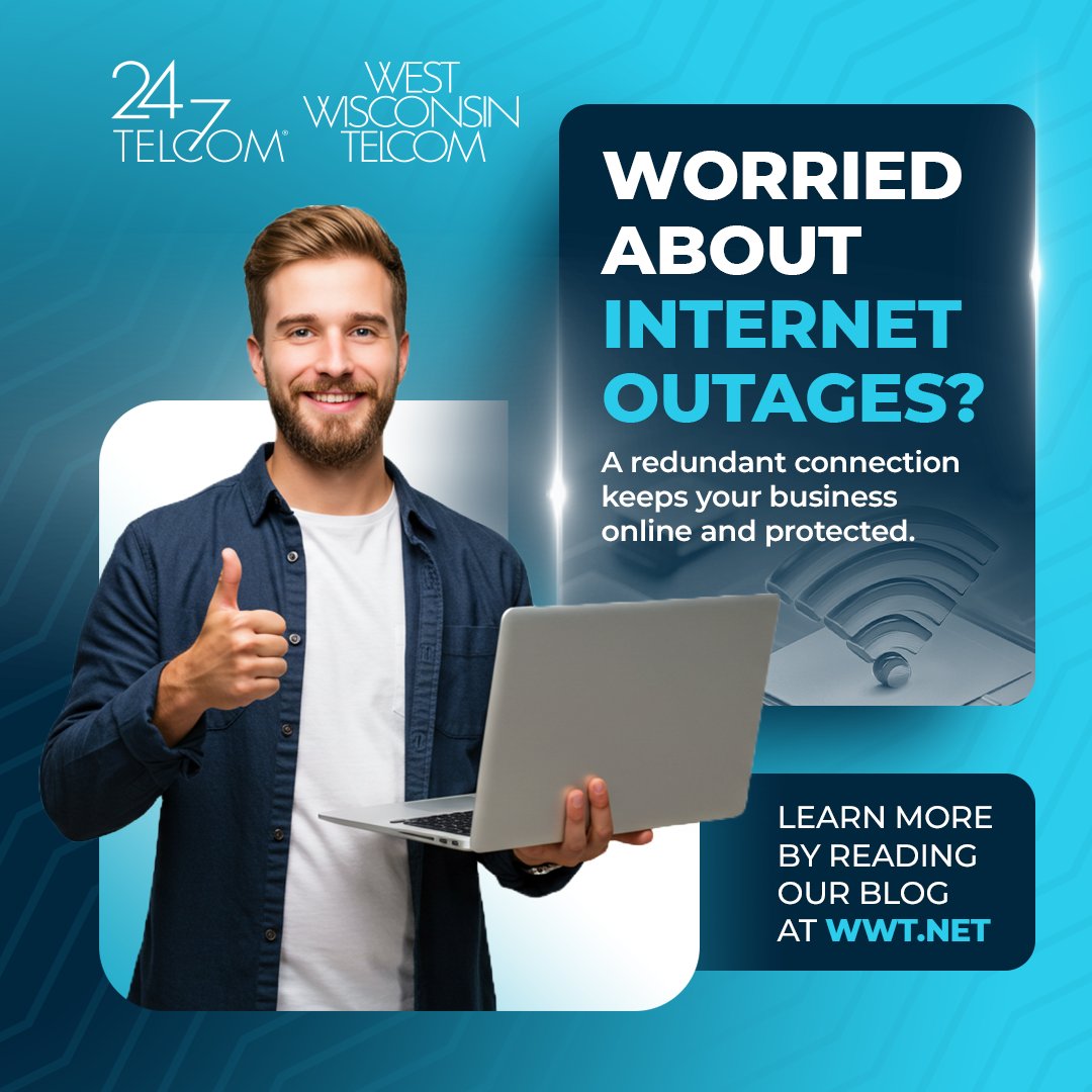 WWTC247Telcom's tweet image. Even a short internet outage can bring your business to a standstill. That’s why more Wisconsin businesses are turning to redundant internet connections—ensuring continuous access to the tools and services they rely on every day.

Learn more: hubs.li/Q03Hrmp_0