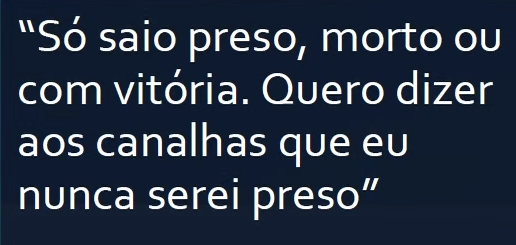 "Nunca serei preso" é o novo "Não vão pegar meu celular" kkkkkkkkkk