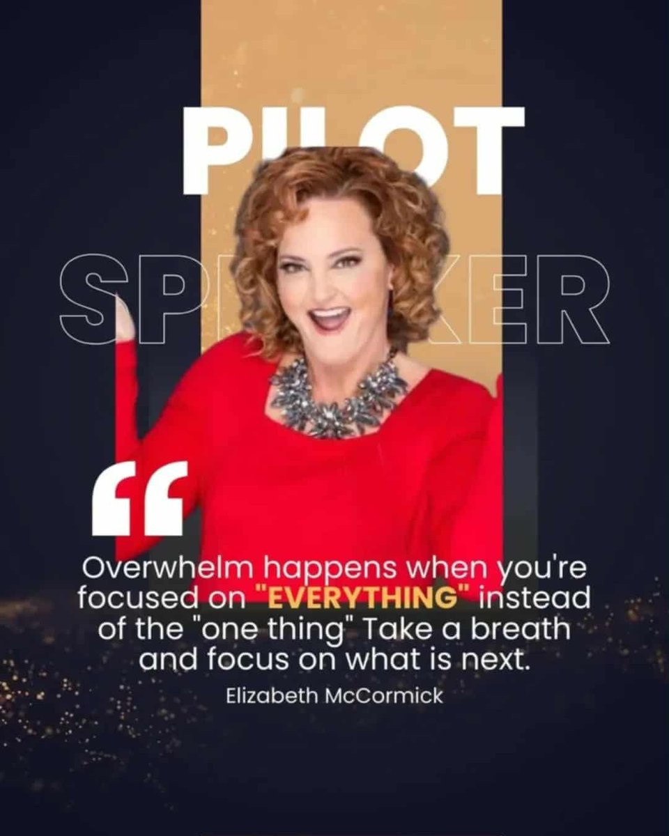 pilotspeaker's tweet image. Overwhelm happens when you try to carry it all at once.

Drop the weight. Focus. One step, one decision, one win at a time.

You don’t need to do everything—you just need to do the next right thing.

Tap “👍” if you agree!  

#FocusOnWhatMatters#OneStepAtATime #OvercomeOverwhelm…