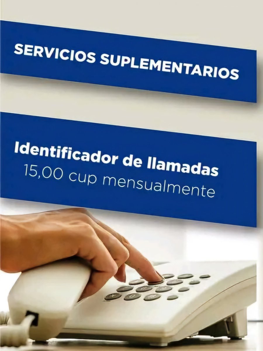 El identificador de llamadas es uno de los Servicios Suplementarios que ofrece #EtecsaMayabeque
#TransformacionDigital
#EtecsaTeAcompaña