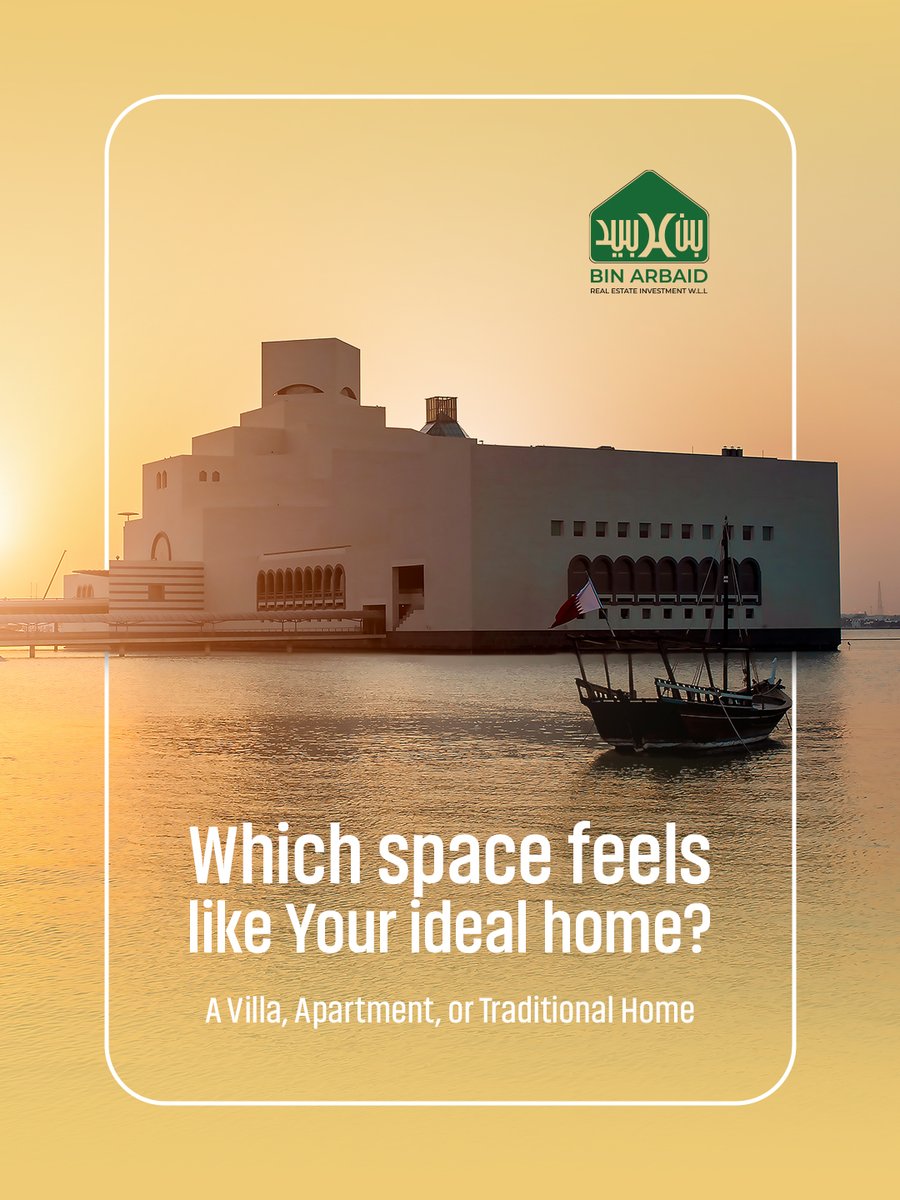 binarbaidre's tweet photo. Your Home, Your Choice.
From modern apartments to spacious villas and timeless traditional homes, Bin Arbaid Real Estate &amp; Investment helps you find the space that truly feels like home.

Contact us to explore available options. 
📞+974 33671429 https://t.co/nPEccCIYEI