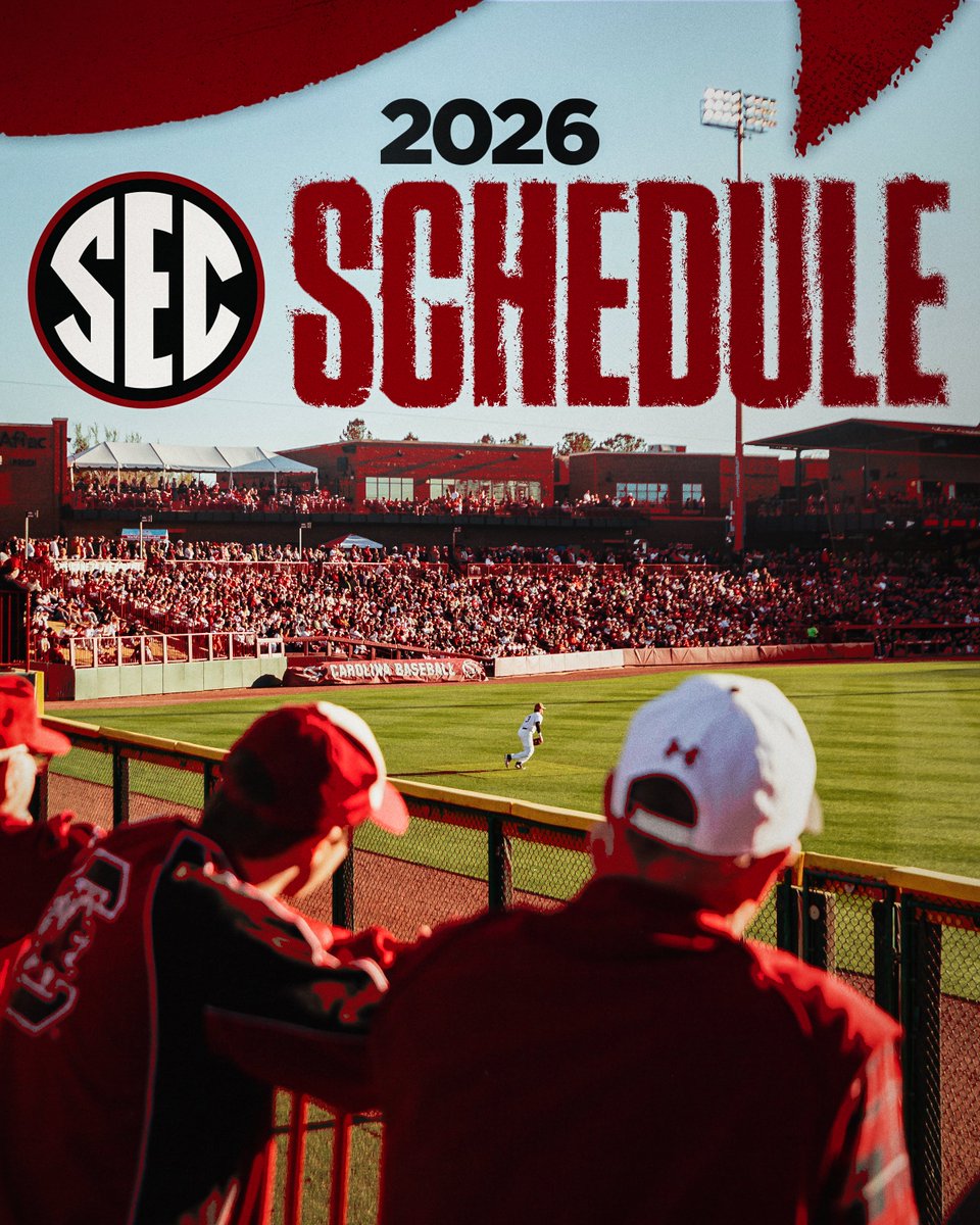 GamecockBSB's tweet image. 𝐓𝐇𝐄 𝟐𝟎𝟐𝟔 𝐒𝐄𝐂 𝐒𝐂𝐇𝐄𝐃𝐔𝐋𝐄

🎟️ Renewals: bit.ly/26Renew
🎟️ Deposits: bit.ly/26Deposit

#Gamecocks | #ForeverToThee