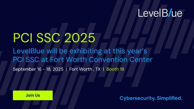 DeniseODonovan's tweet photo. Proud to see LevelBlue at @PCI SSC Community North America 2025 in Fort Worth, Sept 16–18! 🔐  Visit our team at Booth #18 to talk PCI standards &amp; innovations for safer payments.  👉 Register: https://t.co/3G9daqOA5X https://t.co/hSLDM2BGv0