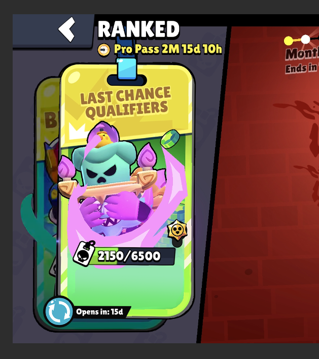 27TvRolo's tweet photo. Adding 2 Pro skins with a different road in the Pro Pass in order to increase their release, so 6 Pro skin/year instead of 3
The (one) pass would still last 4 months, but after 2 months youd be able to start unlocking more rewards and the other Pro skin
#BrawlStrars https://t.co/iyyvY36IRE