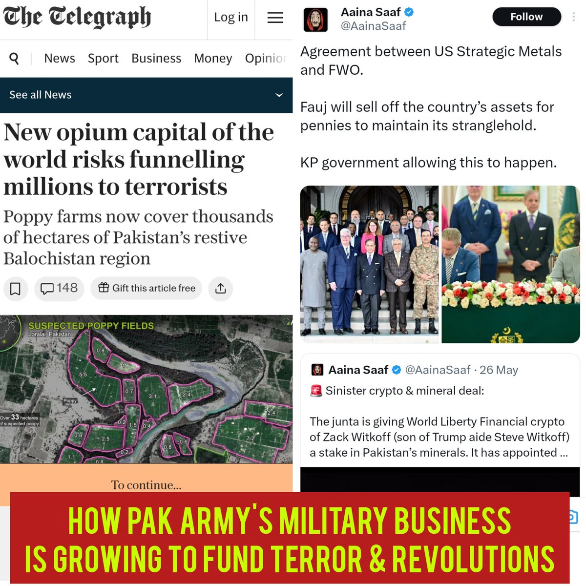 SP_Vishwasrao's tweet photo. #HowPakArmyRunsPakistan
#PakMilBus (original book by @iamthedrifter) is getting BIGGER so as to fund terror & revolutions against India and other democracies. It could be involved in #NepalGenZProtest too
Please check this @MEAIndia @GBambawale @Ajaybis @LtGenDPPandey
Beware of Paki war by drugs on Kashmir, Punjab, etc @AdityaRajKaul
@adv_sadaat @ajaykraina @BhatShaheen88 @SarpanchMika @amritabhinder
https://t.co/GCUJAFMuag