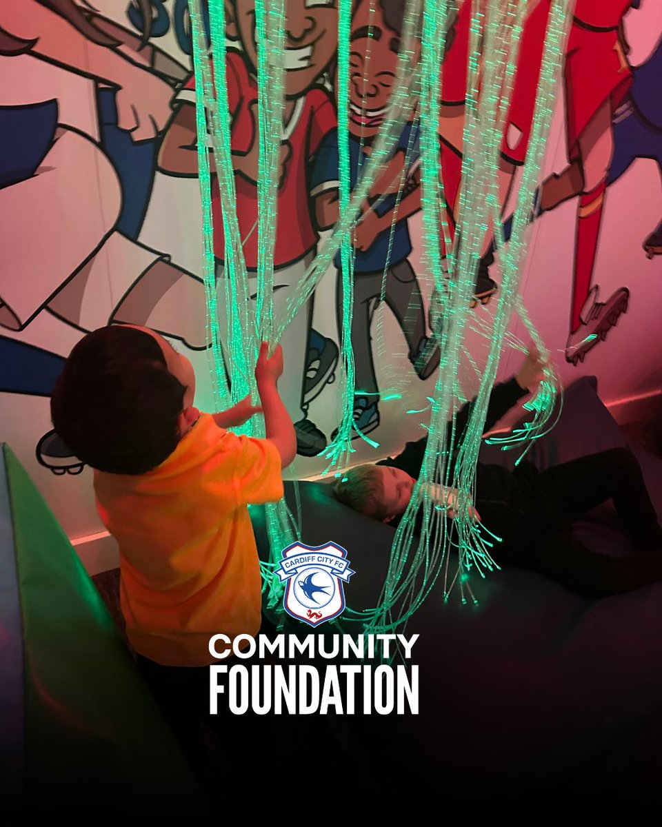 Cardiff City FC Community Foundation (@ccfc_foundation) on Twitter photo 🧩 Did you know the sensory room at Cardiff City Stadium is now open for FREE every Wednesday?🌈
Thanks to the generous support of the <a href="/Masonic_Charity/">Masonic Charitable Foundation</a> 💙 this sensory-friendly space is now available for family use, small group bookings by schools and community groups.
Book a 🧩 Did you know the sensory room at Cardiff City Stadium is now open for FREE every Wednesday?🌈
Thanks to the generous support of the <a href="/Masonic_Charity/">Masonic Charitable Foundation</a> 💙 this sensory-friendly space is now available for family use, small group bookings by schools and community groups.
Book a
