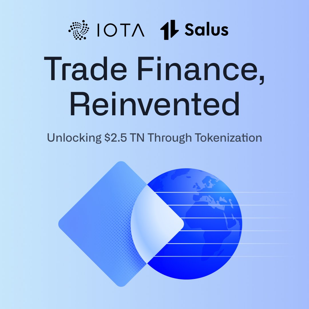 iota's tweet image. IOTA is addressing the multi-trillion-dollar global trade finance gap. A key step: Our partnership with @salusplatform, which leverages @TWINGlobalOrg for identity, tokenization & auditability in critical mineral supply chains: blog.iota.org/trade-finance-…🧵👇