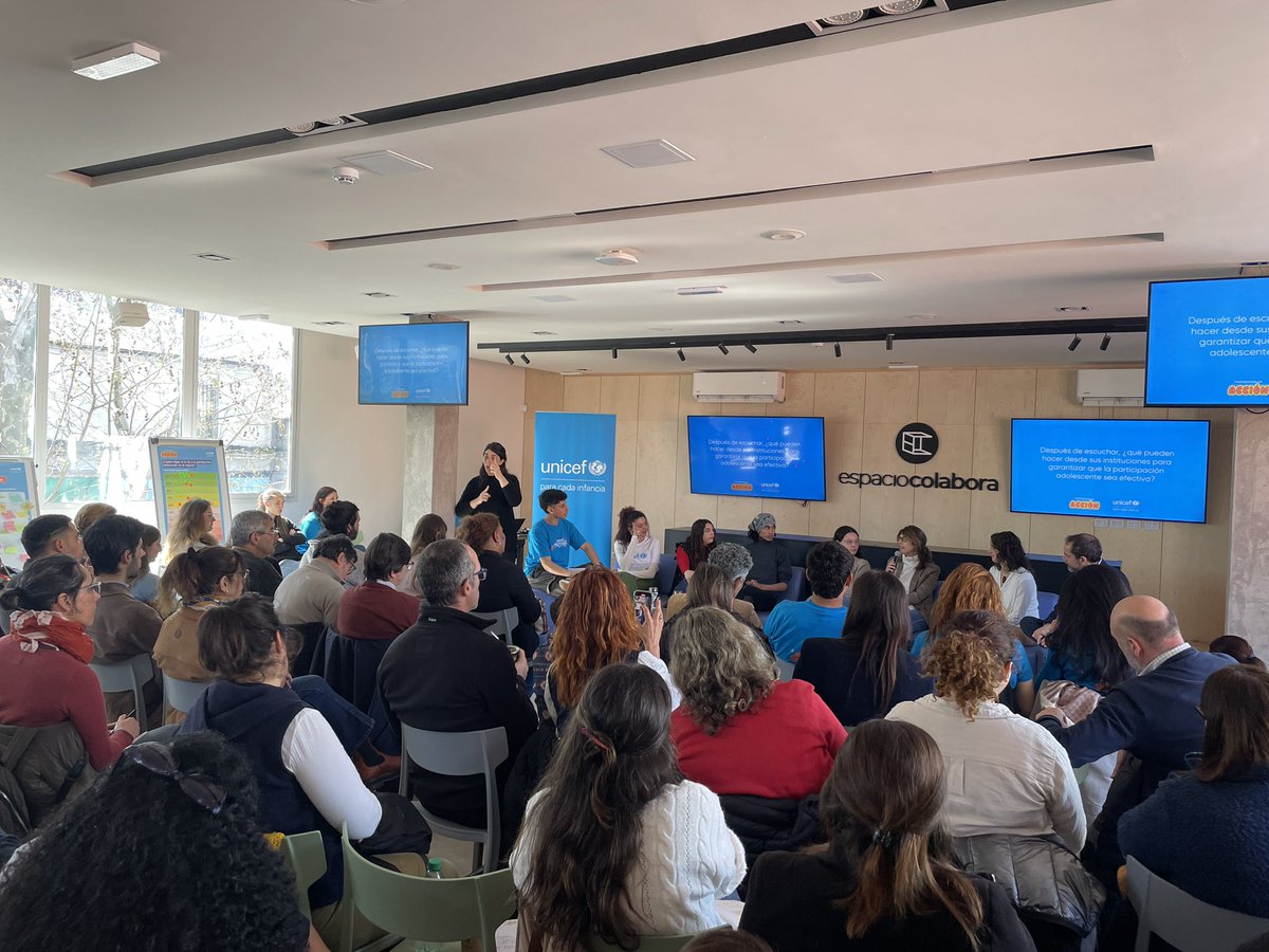 <a href="/UNICEFuruguay/">UNICEF Uruguay</a> La directora de DDHH <a href="/nilia_viscardi/">nilia viscardi</a> anunció que se retomarán iniciativas de participación centradas en temas de actualidad, y se impulsarán propuestas sobre cambio climático y diversidad. “Los jóvenes en Uruguay han ocupado desde la participación un lugar transformador”, afirmó.