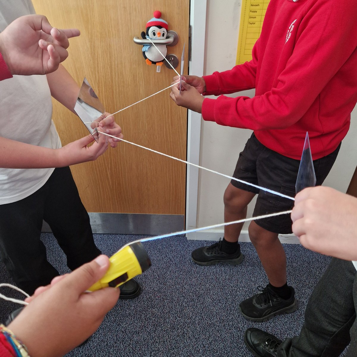 The record for the number of mirrors used to reflect light was 4.  And the winning team is..... -so proud of you 😁Well done! #bishoptonyear6