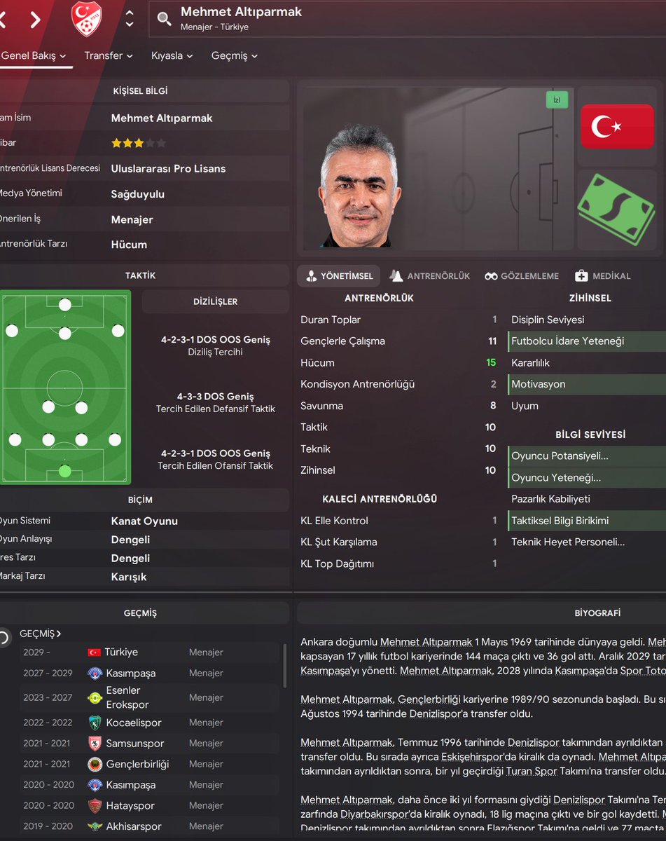 BJK'yi 4 sezonun 3 ünde şampiyon yaptım 2 kere tff kazandım son 2 sezon şl yarı final ve final oynattım ve sözleşme bitince istifa ettim türkiye menajerliğine başvurdum beni yetersiz bulup getirdikleri adama bakın :D izlenenlerde de trabzon var dünyanın en salak oyunu amk