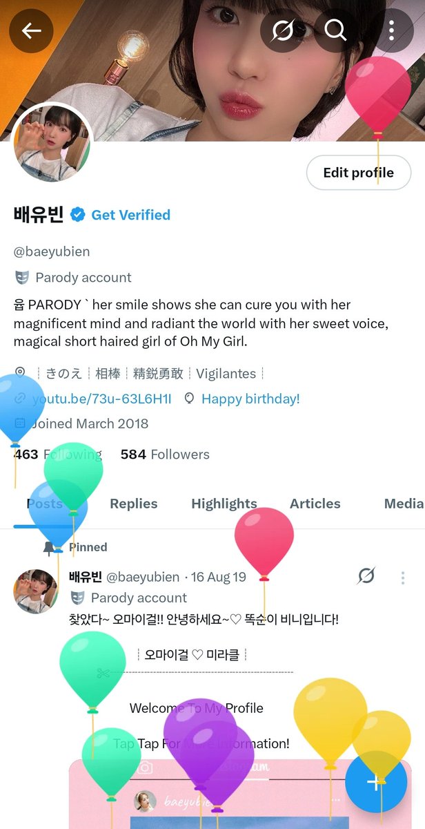 Bangun cuman buat nodong kado. Mana kado yubin, unnie? 😚🫶🏻