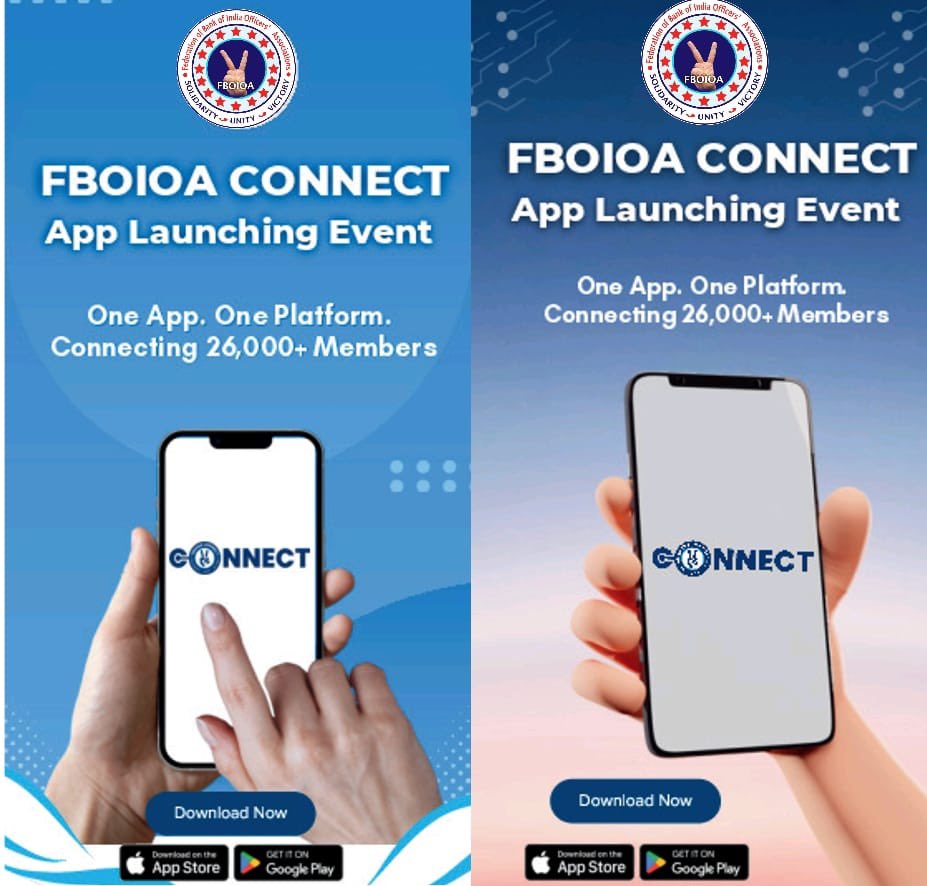 Heartfelt appreciation to <a href="/fboioa_india/">Federation of Bank of India Officers' Associations</a> for launching #FboioaConnect — a remarkable step towards digital empowerment, stronger communication &amp; greater unity among officers. Members please Install through link given below: 
play.google.com/store/apps/det…