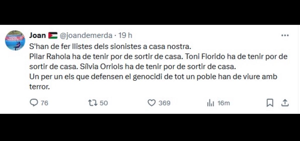 🟦 Pilar Rahola tweet media