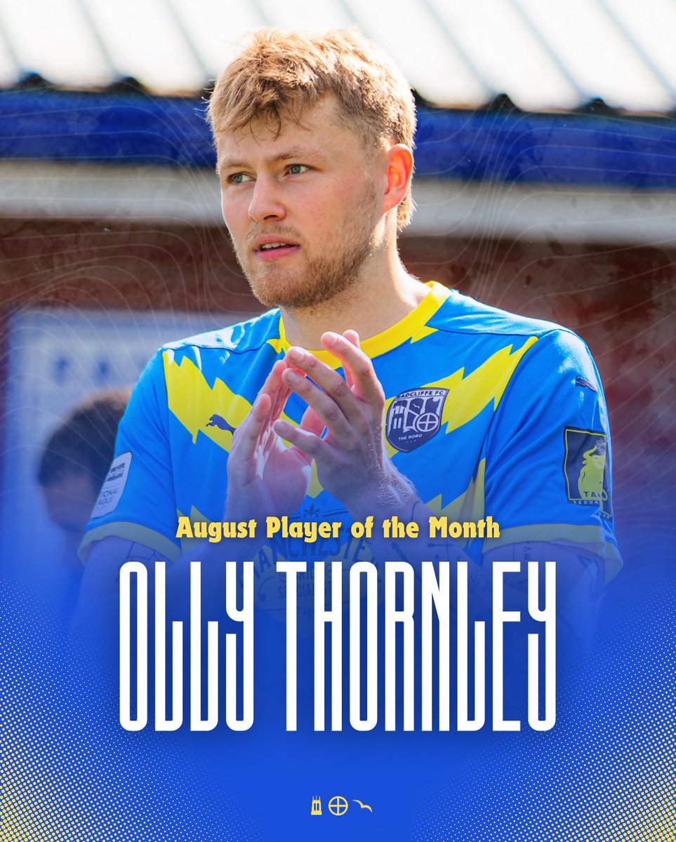 🥁 Your August Player of the Month…

Congratulations, Olly! 👏

#WeAreRadcliffe #UTB | <a href="/ollythornley10/">Olly Thornley</a>
