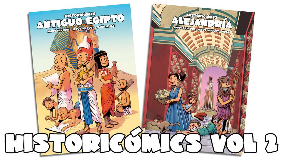 🗨️🏺 <a href="/Jordibayarri/">JӨЯDI BΛYΛЯЯI</a> nos trae la 2ª entrega de #Historicómics, la colección de tebeos sobre distintos episodios de la #historia.

Reserva ya las entregas sobre el Antiguo Egipto y Alejandría, ¡y adquiere también las anteriores si no las tienes! 👉 vkm.is/historicomics3…